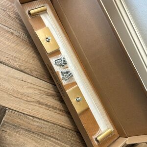 Emtek 24” brass modern towel bar, unopened
